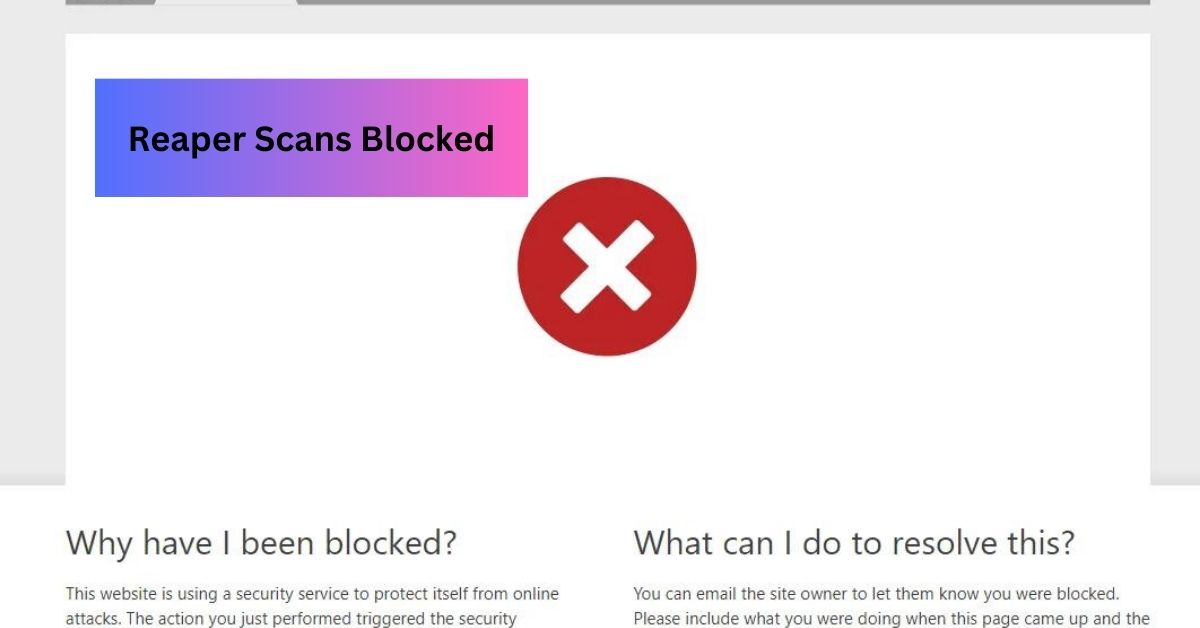 Reaper Scans Blocked - Unveiling Reasons and Solutions!