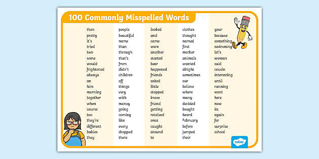 Common Spelling Errors And Solutions