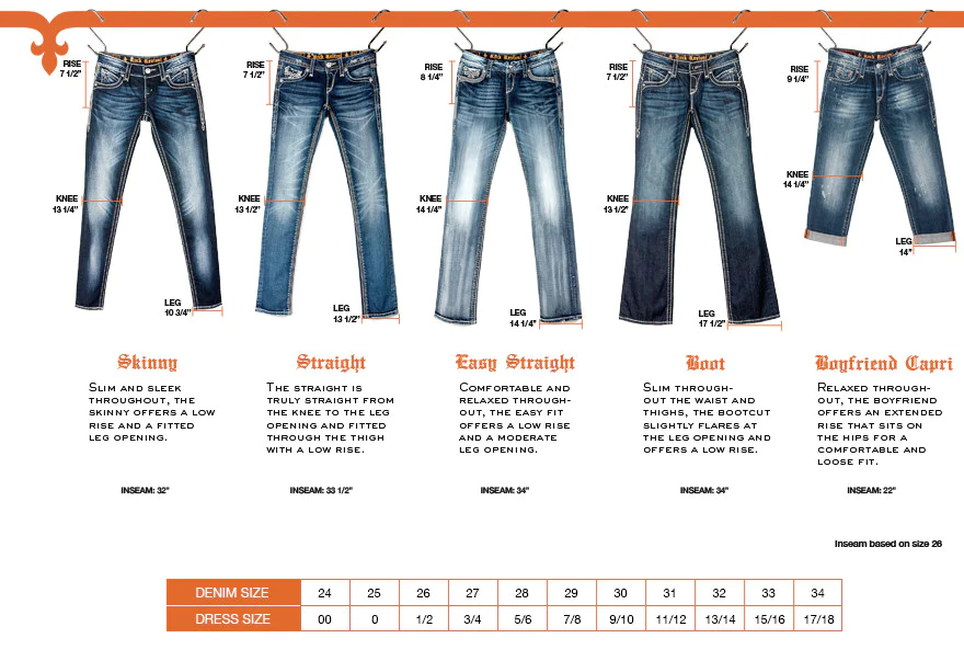 Sizing with Rock Revival Jeans